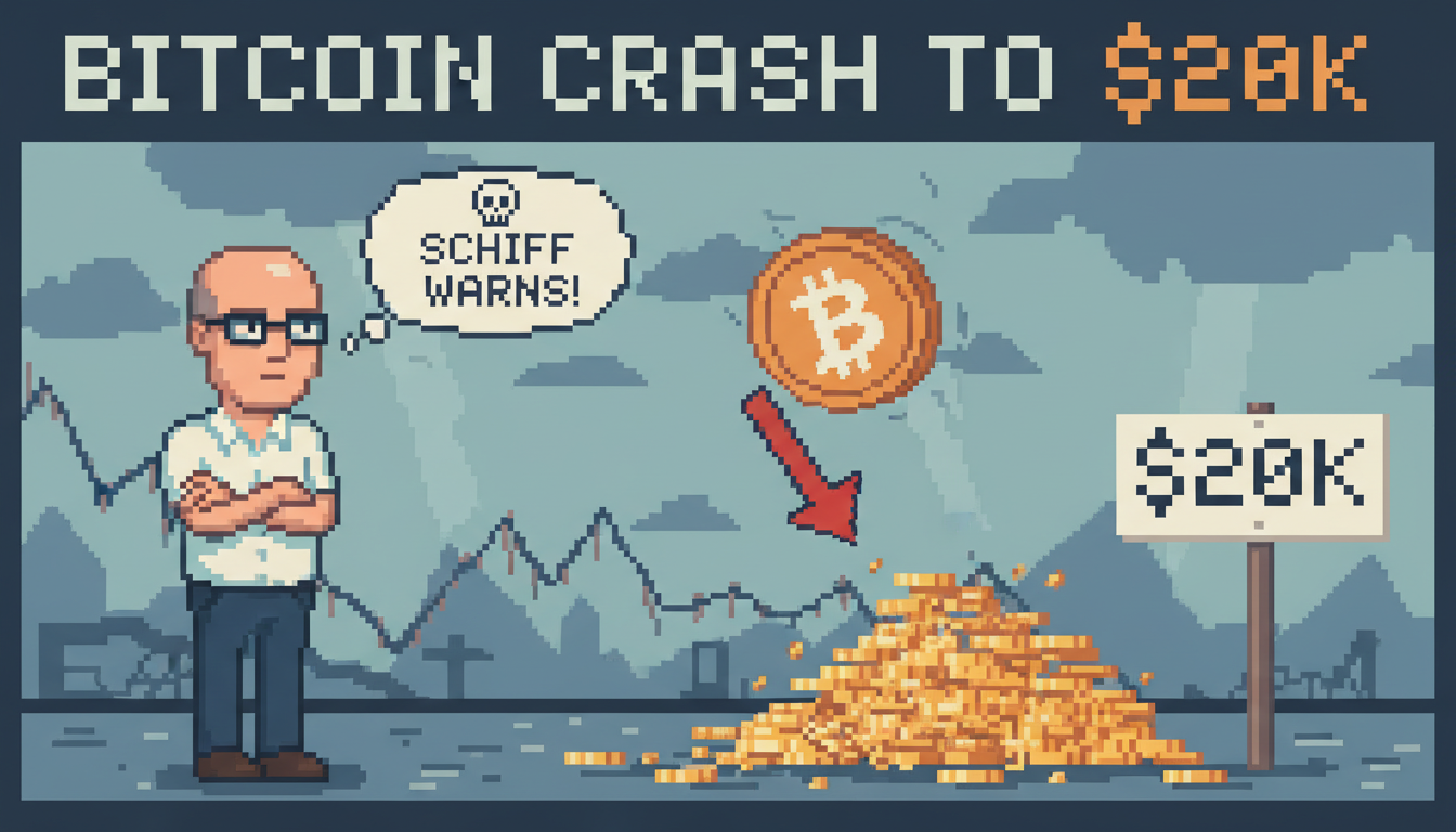 Bitcoin Could Crash to $20K, Schiff Warns