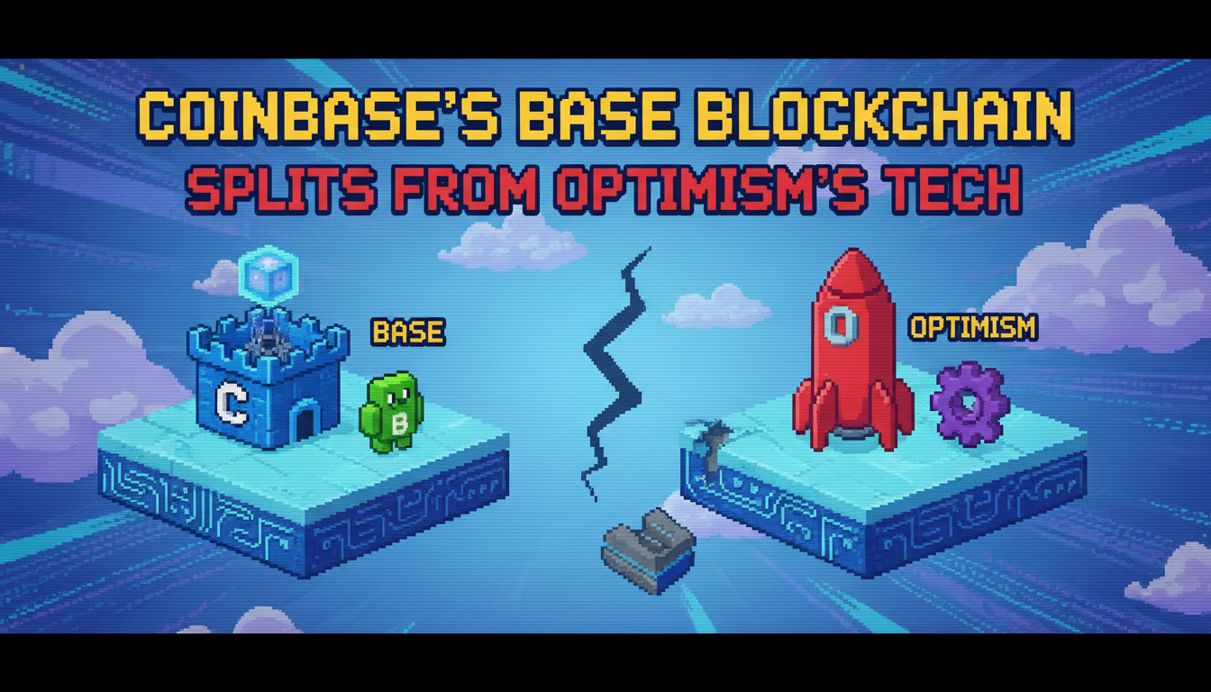 Coinbase's Base Blockchain Splits From Optimism's Tech