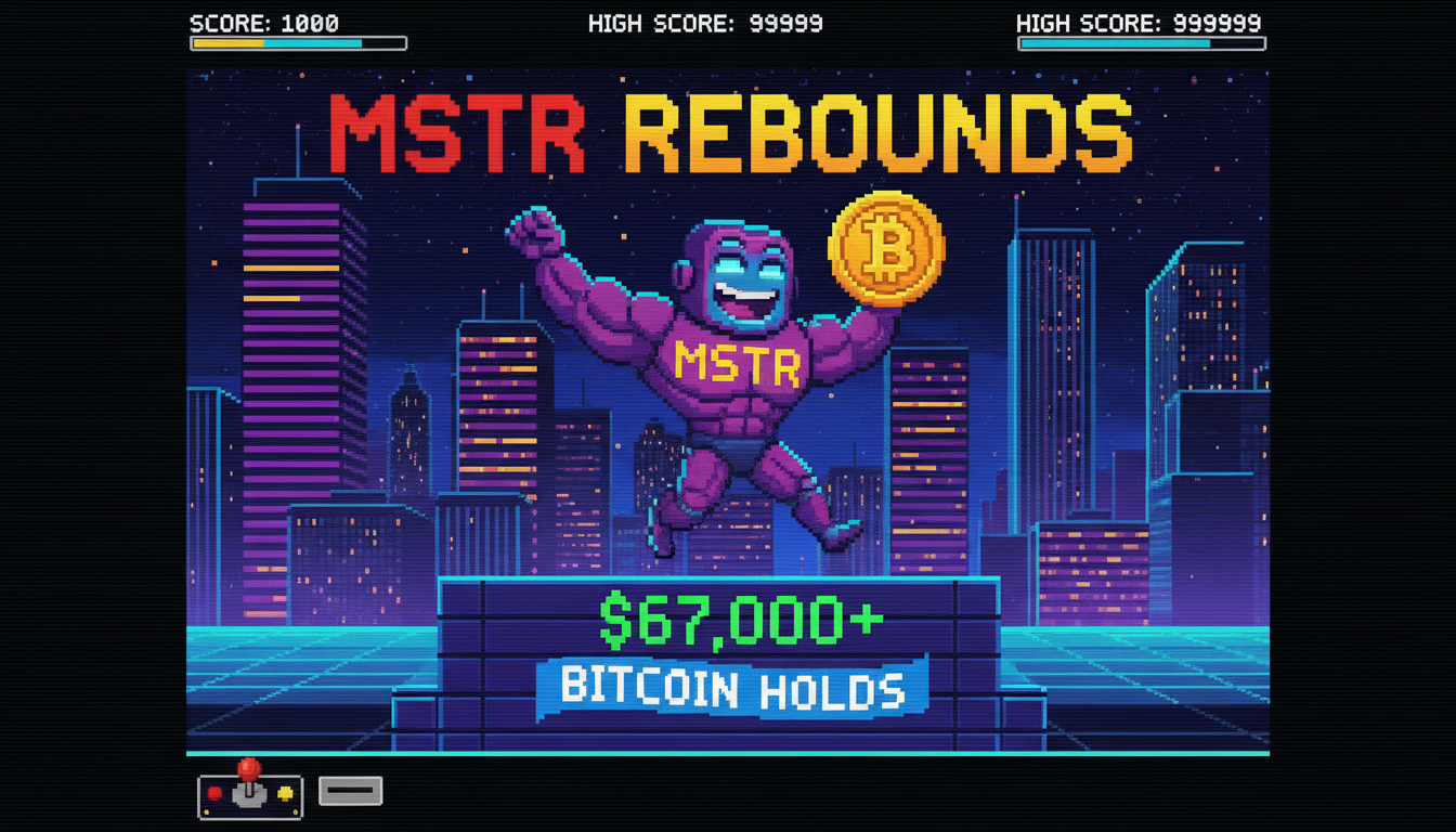 MSTR Rebounds as Bitcoin Holds Above $67,000