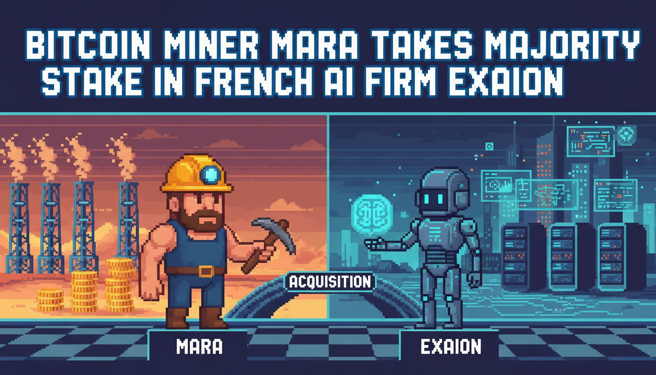 Bitcoin Miner MARA Takes Majority Stake in French AI Firm Exaion