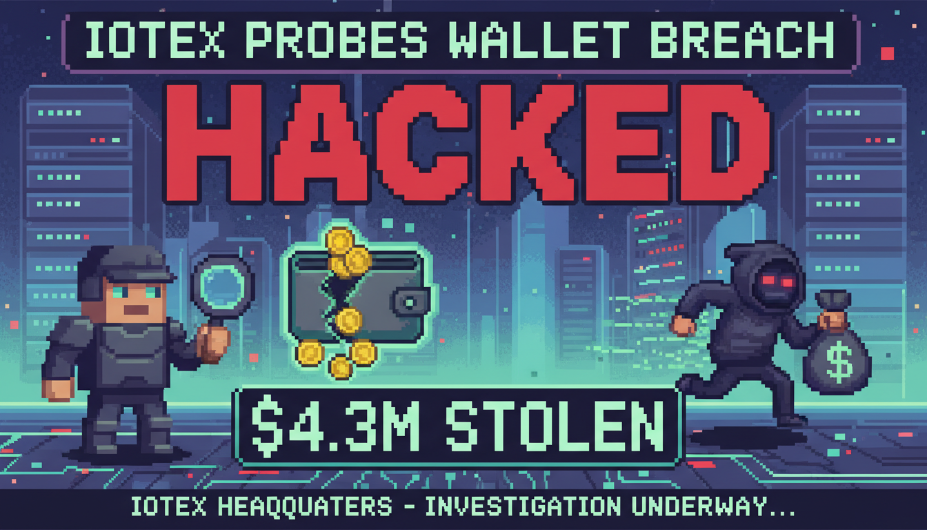 IoTeX probes wallet breach after $4.3M hack