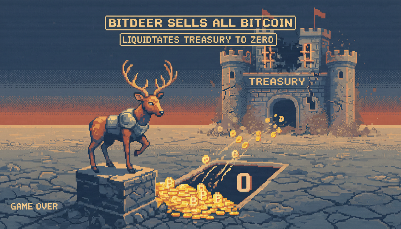 Bitdeer Sells All Bitcoin, Liquidates Treasury to Zero