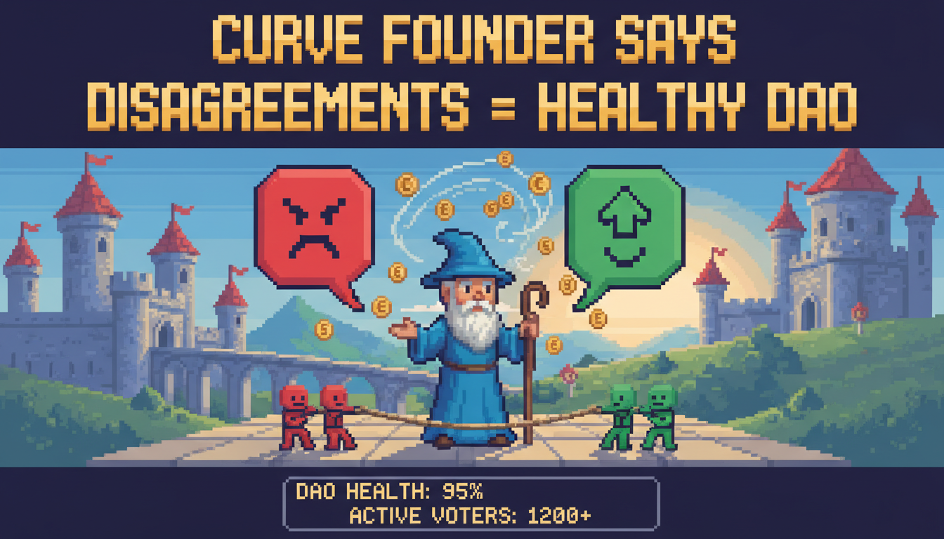 Curve Founder Says Disagreements Signal a Healthy, Active DAO