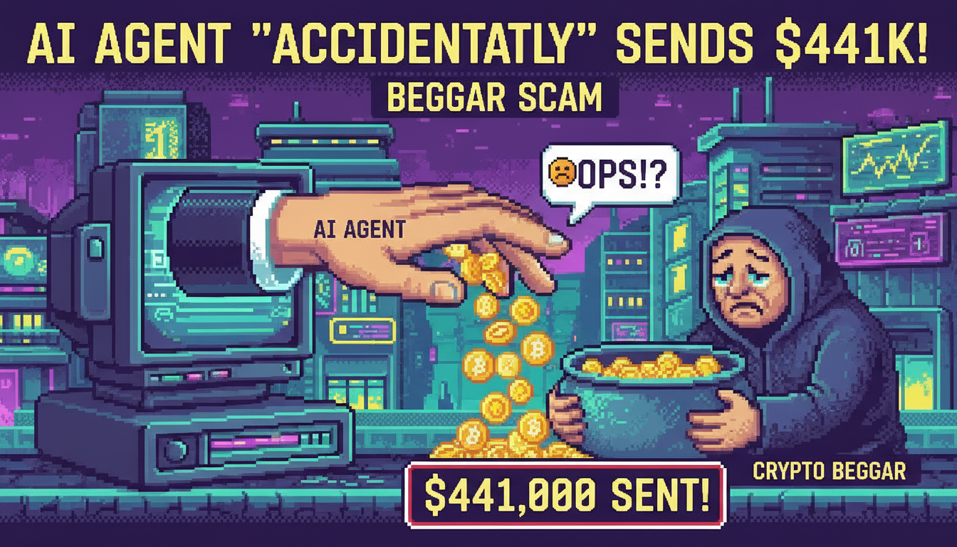 AI Agent 'Accidentally' Sends $441K in Crypto Beggar Scam