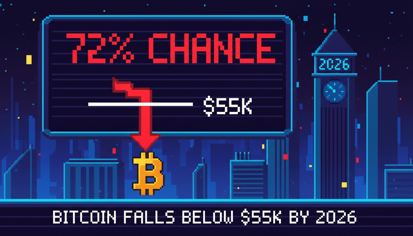 72% Chance Bitcoin Falls Below $55K By 2026