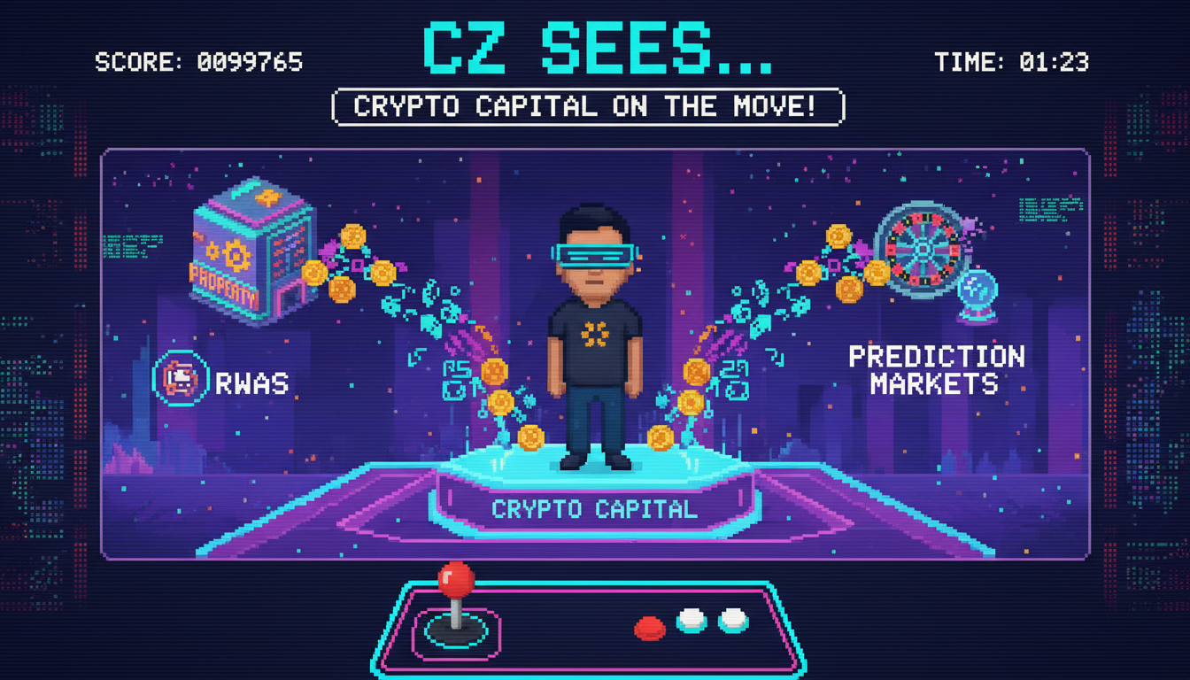 CZ Sees Crypto Capital Moving to RWAs and Prediction Markets
