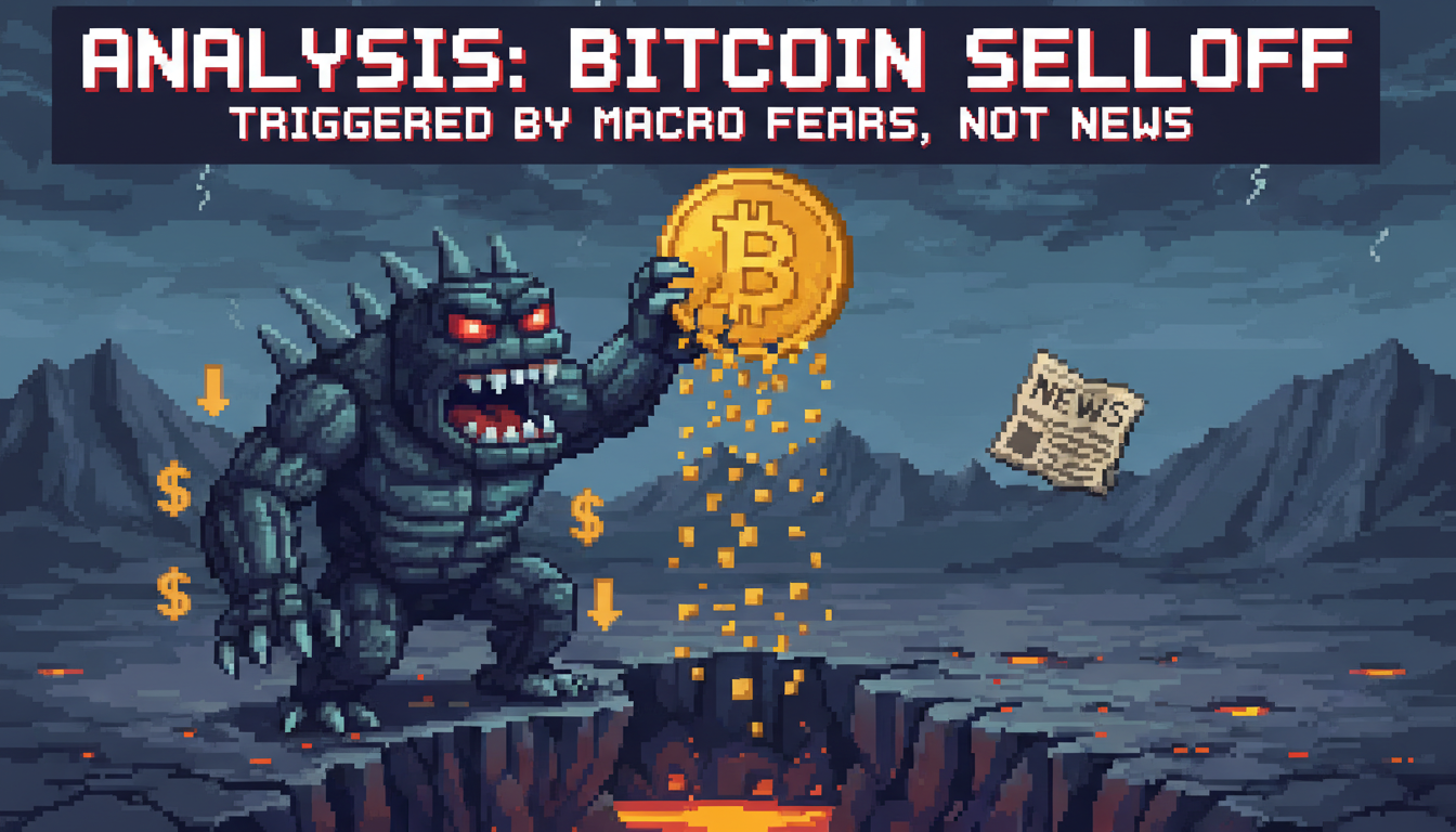 Analysis: Bitcoin Selloff Triggered by Macro Fears, Not News