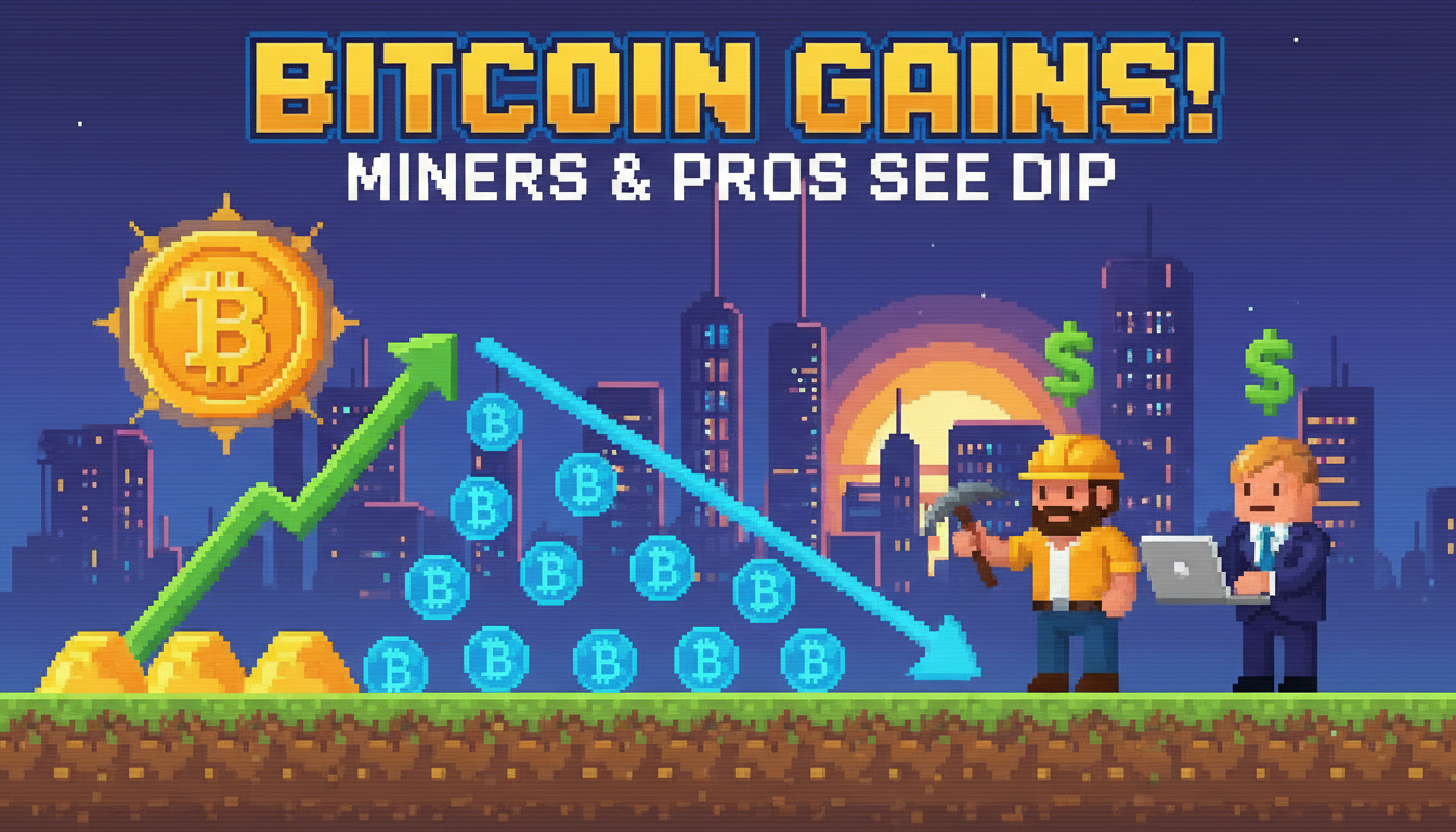 Bitcoin Gains as Miners, Pros See Dip as Opportunity
