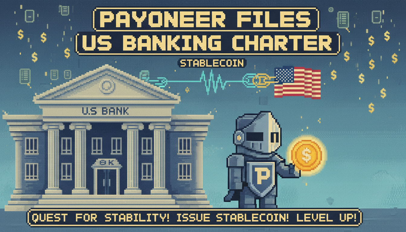 Payoneer Files for US Banking Charter to Issue Stablecoin