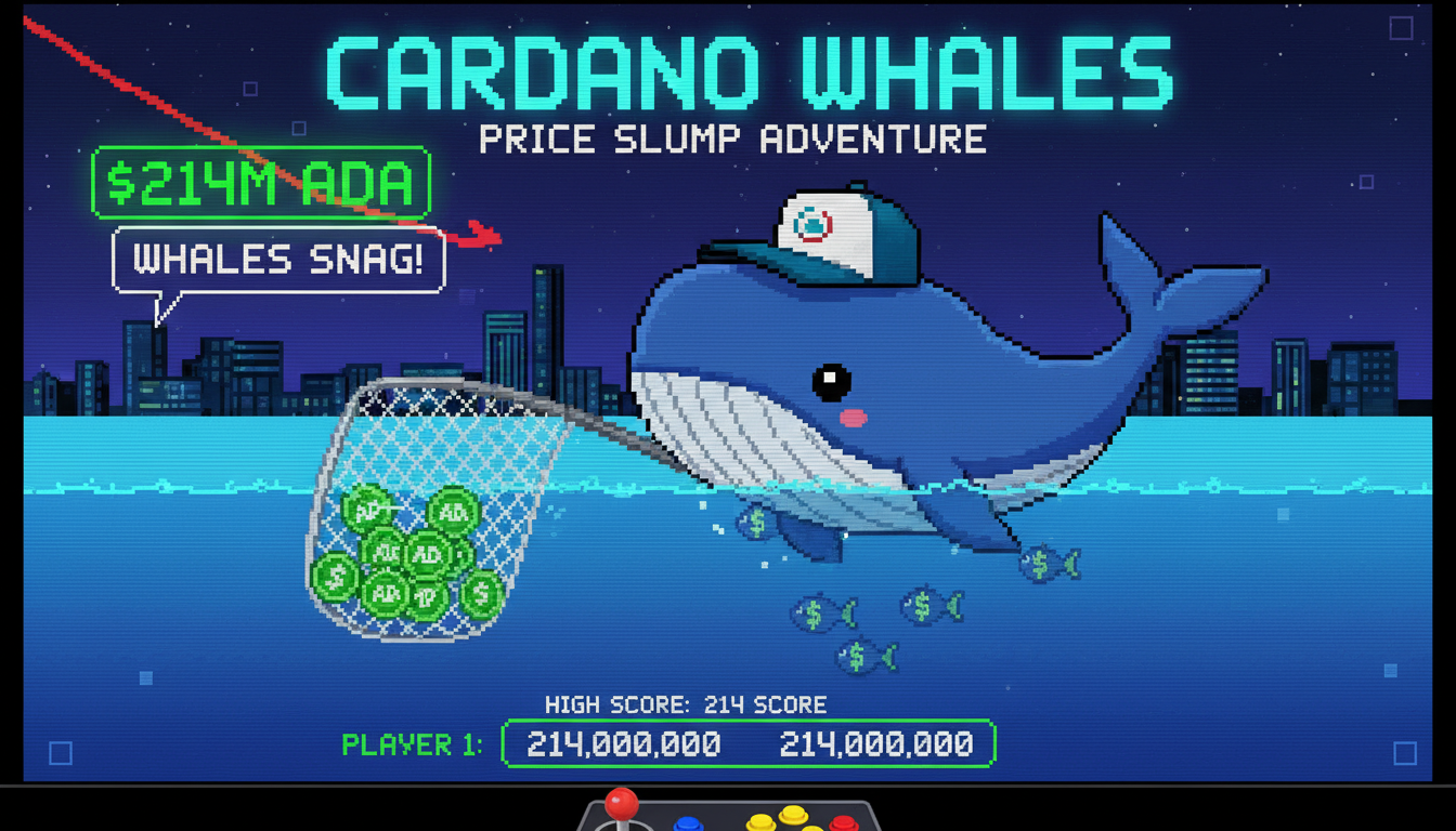 Cardano Whales Snag $214M in ADA Amid Price Slump