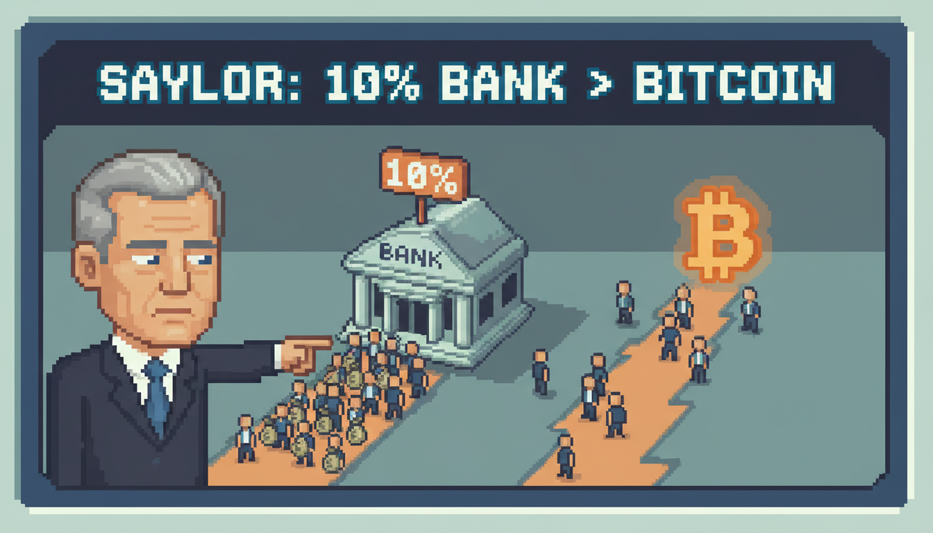 Saylor: Most Investors Prefer 10% Bank Over Bitcoin
