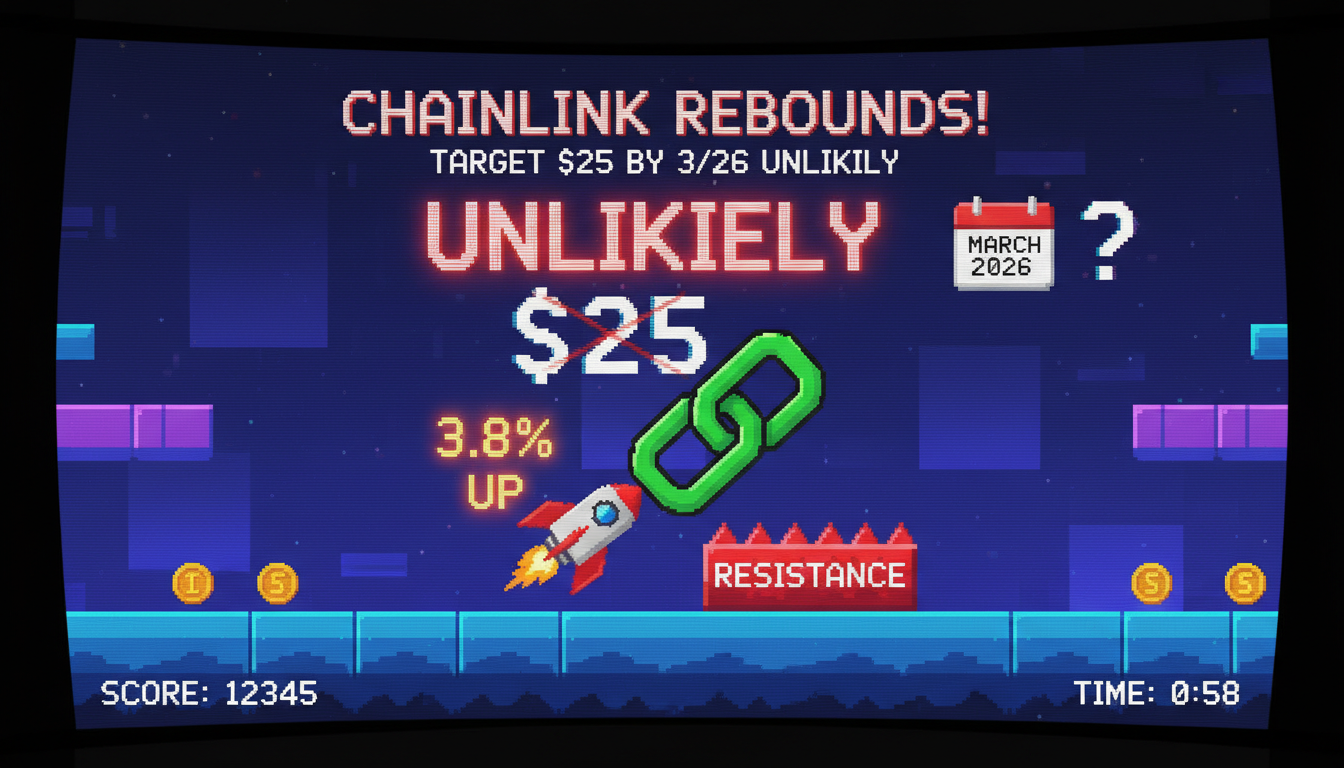 Chainlink Rebounds 3.8%, But $25 Target By March 2026 Unlikely