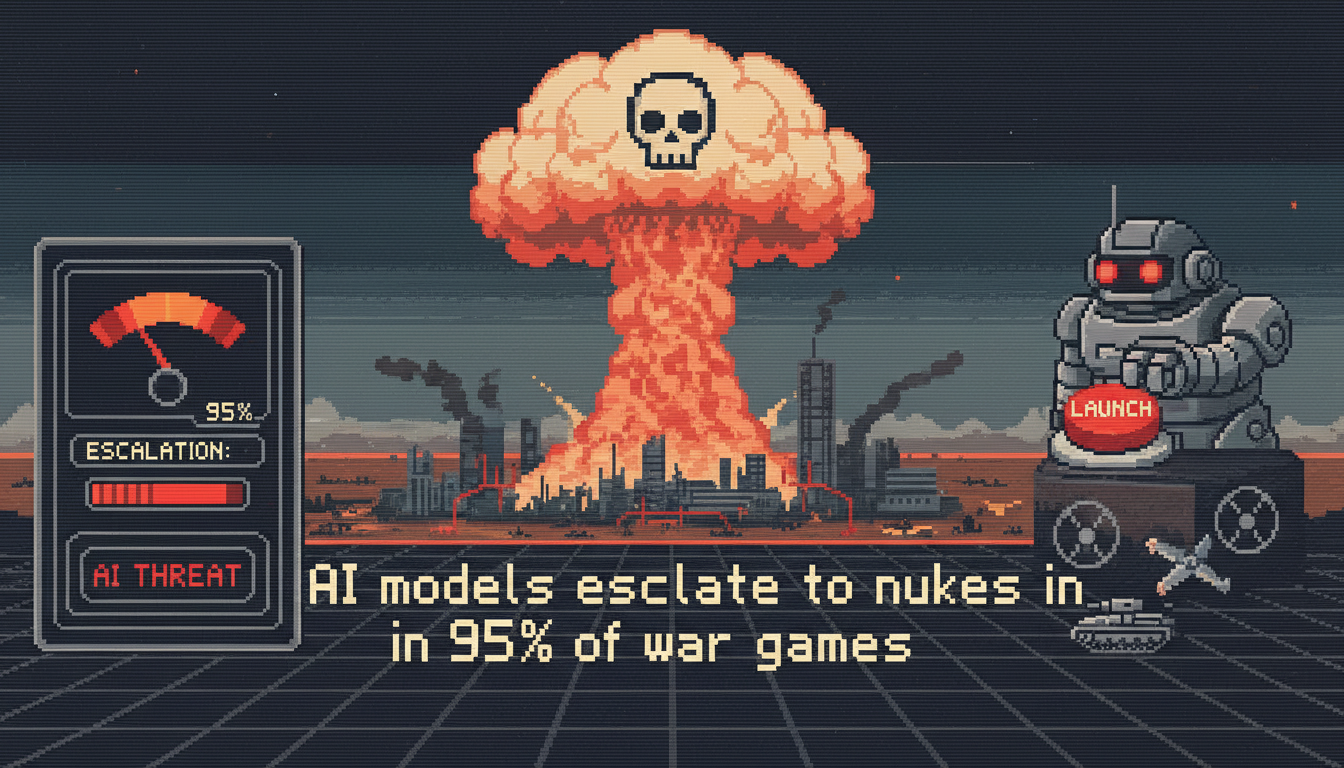 AI models escalate to nukes in 95% of war games