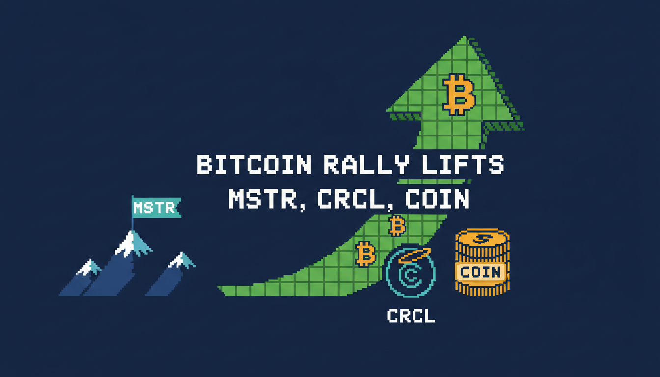 Bitcoin Rally Lifts MSTR, CRCL, COIN