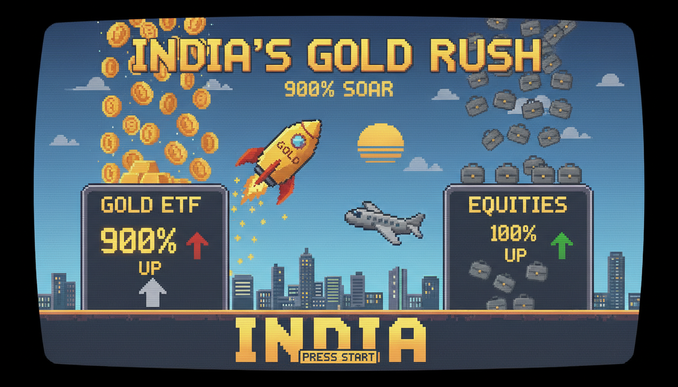 India's Gold ETF Inflows Soar 900%, Outpacing Equities