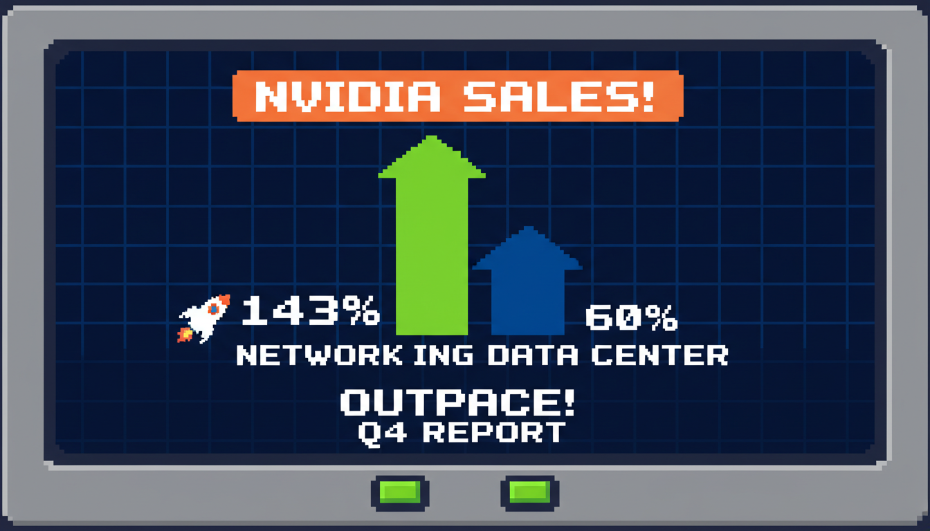 Nvidia Networking Sales Soar 143%, Outpace Data Center