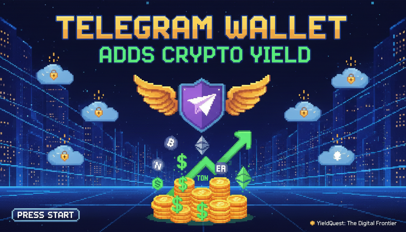 Telegram wallet adds crypto yield feature