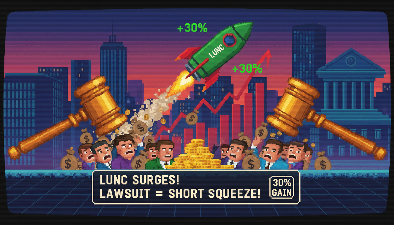 LUNC Surges 30% as Lawsuit Sparks Trader Short Squeeze
