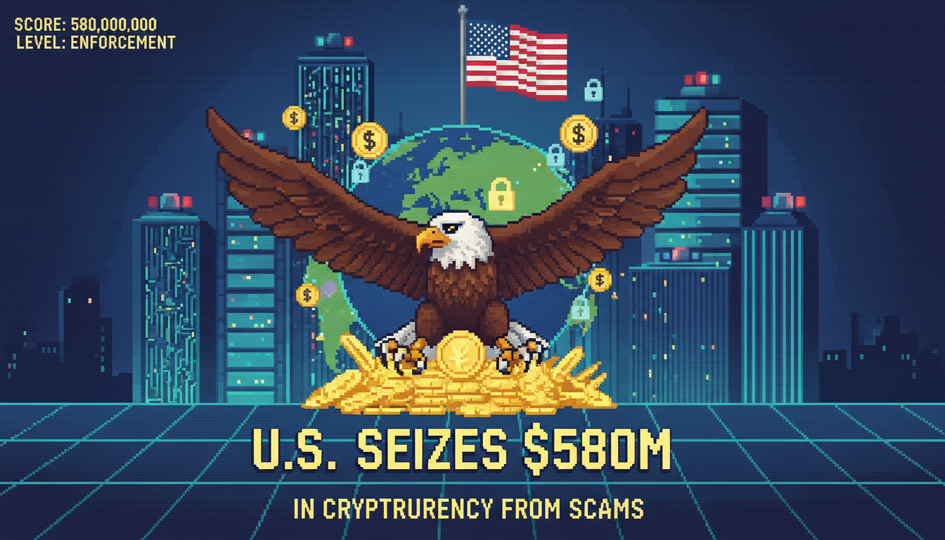 U.S. Seizes $580M in Cryptocurrency from Asian Scams