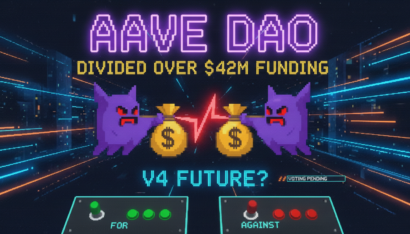 Aave DAO Divided Over $42M Funding, V4 Future