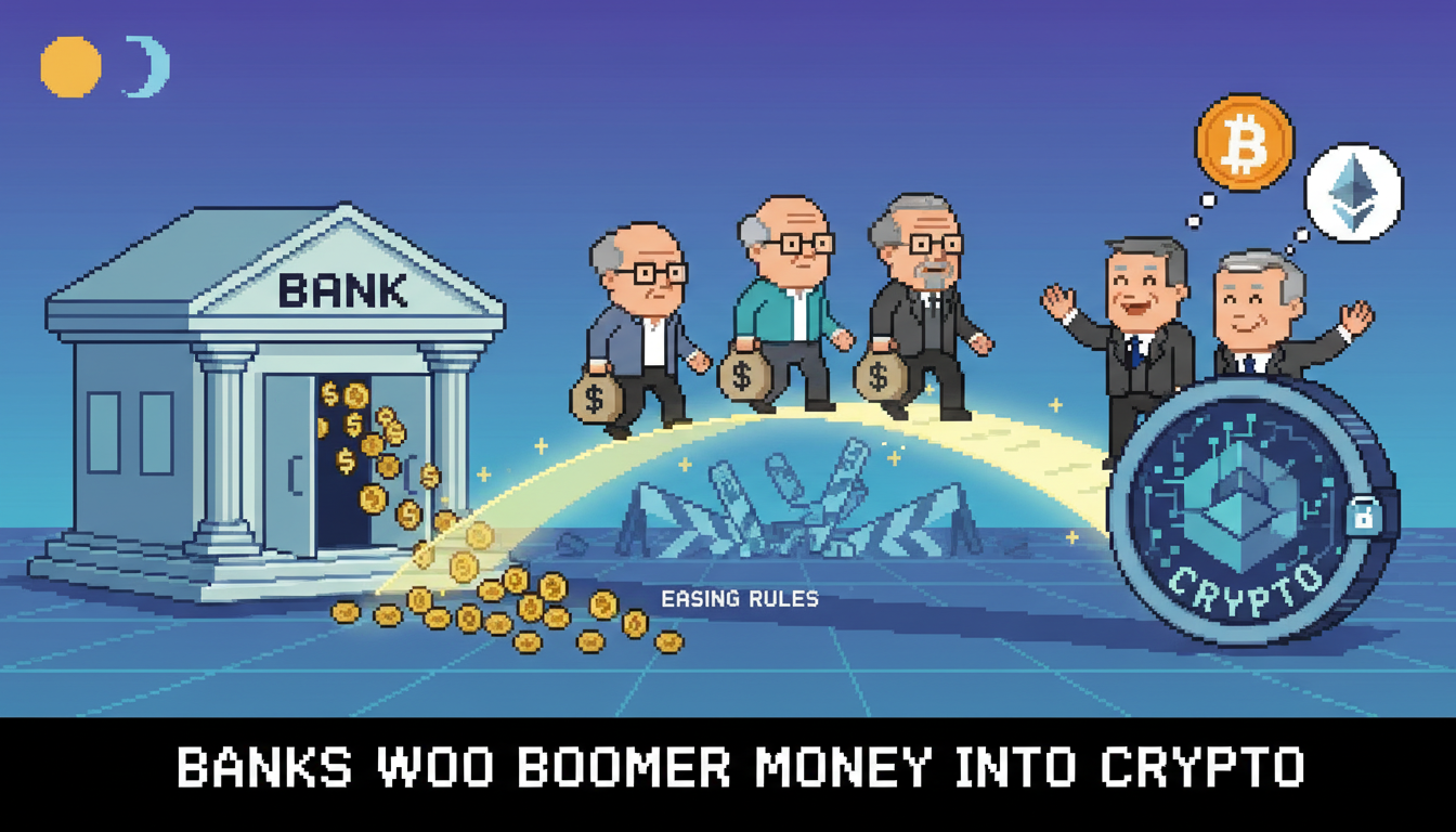 Banks Woo Boomer Money Into Crypto Amid Easing Rules