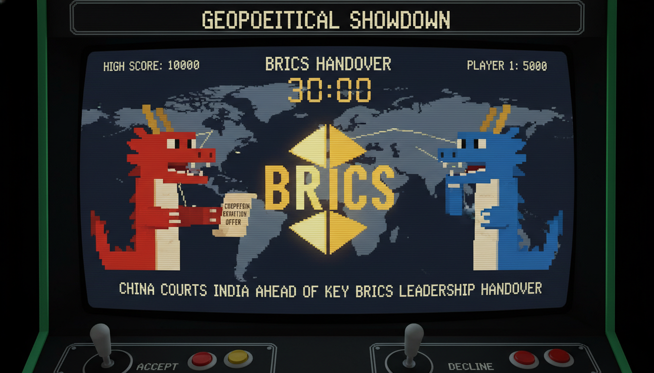 China Courts India Ahead of Key BRICS Leadership Handover