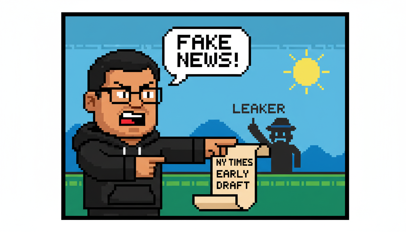 Changpeng Zhao Slams NY Times "Early Draft" Memoir Leak