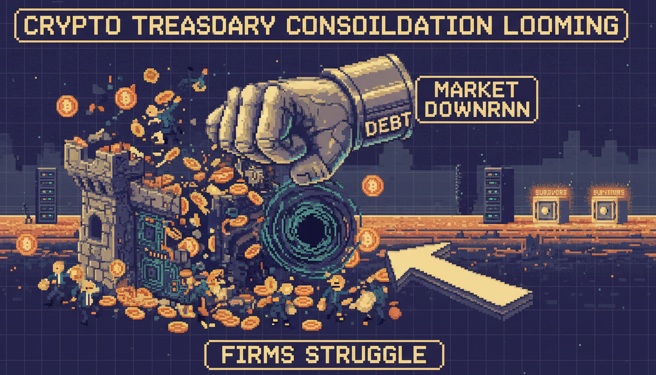 Crypto Treasury Consolidation Looming as Firms Struggle