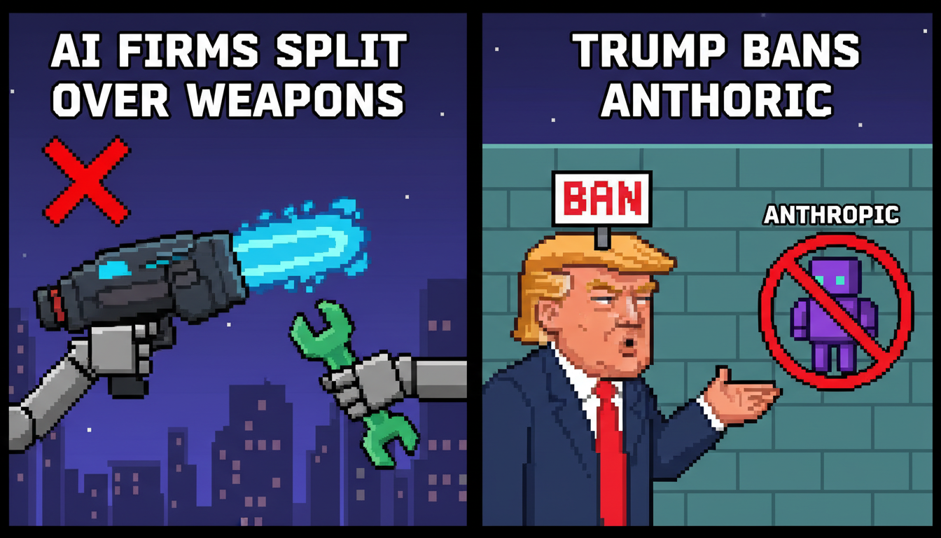 AI Firms Split Over Weapons, Trump Bans Anthropic