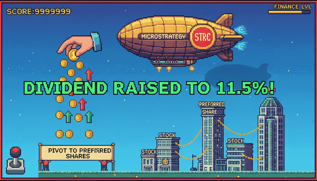 MicroStrategy Raises STRC Dividend to 11.5%, Pivots to Preferred Shares