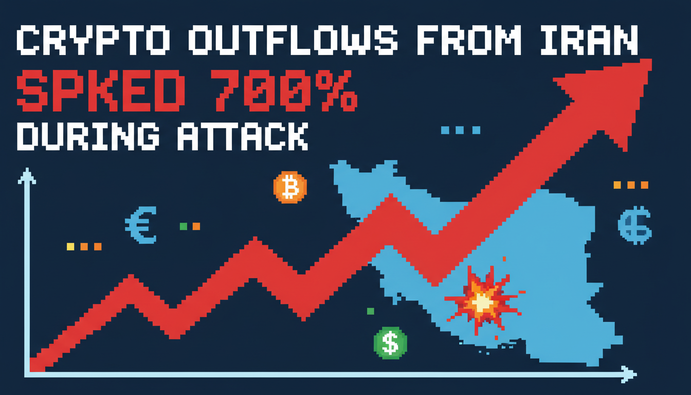 Crypto Outflows from Iran Spiked 700% During Attack