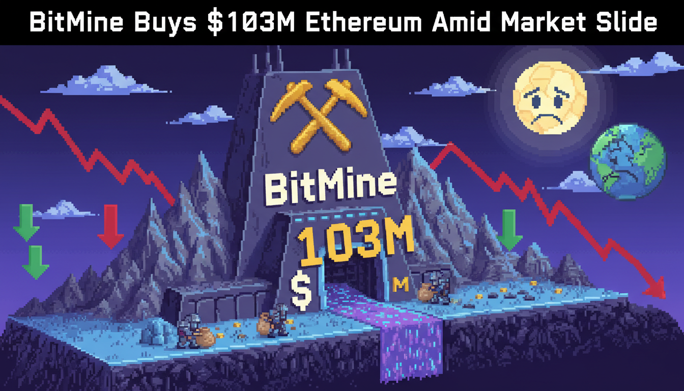 BitMine Buys $103M Ethereum Amid Market Slide