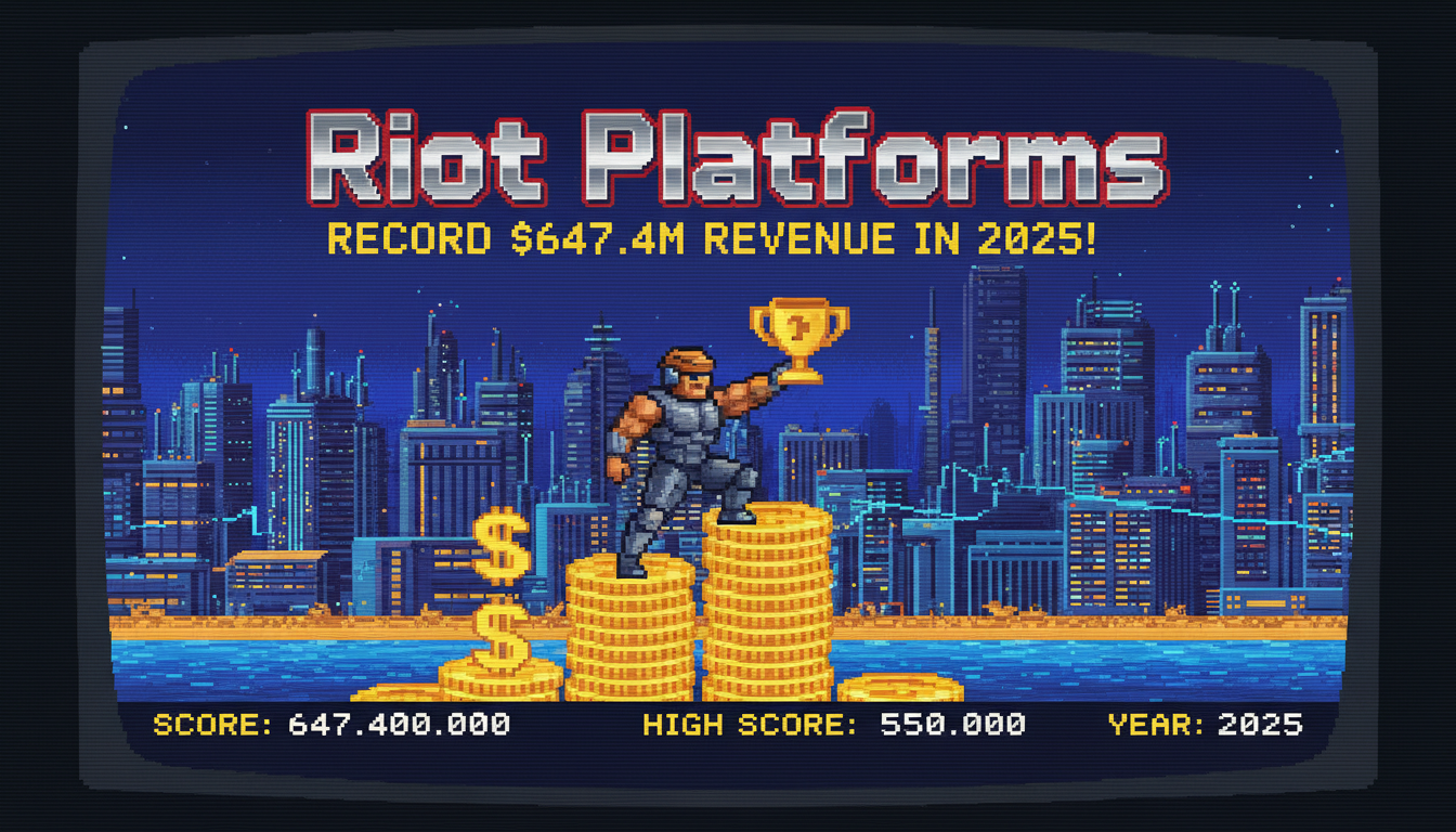 Riot Platforms Reports Record $647.4M Revenue in 2025