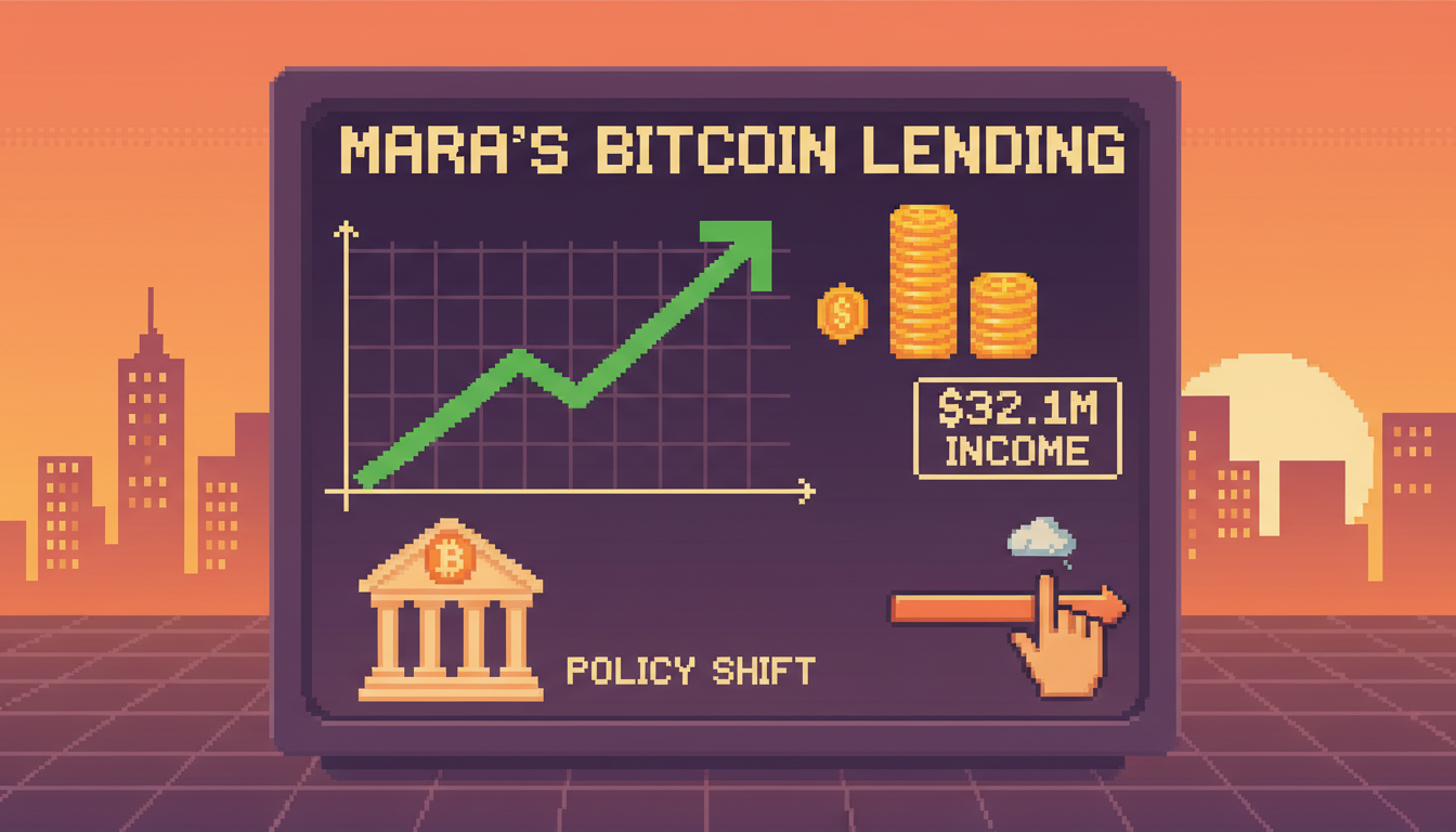 MARA's Bitcoin lending brings $32.1M income as policy shifts