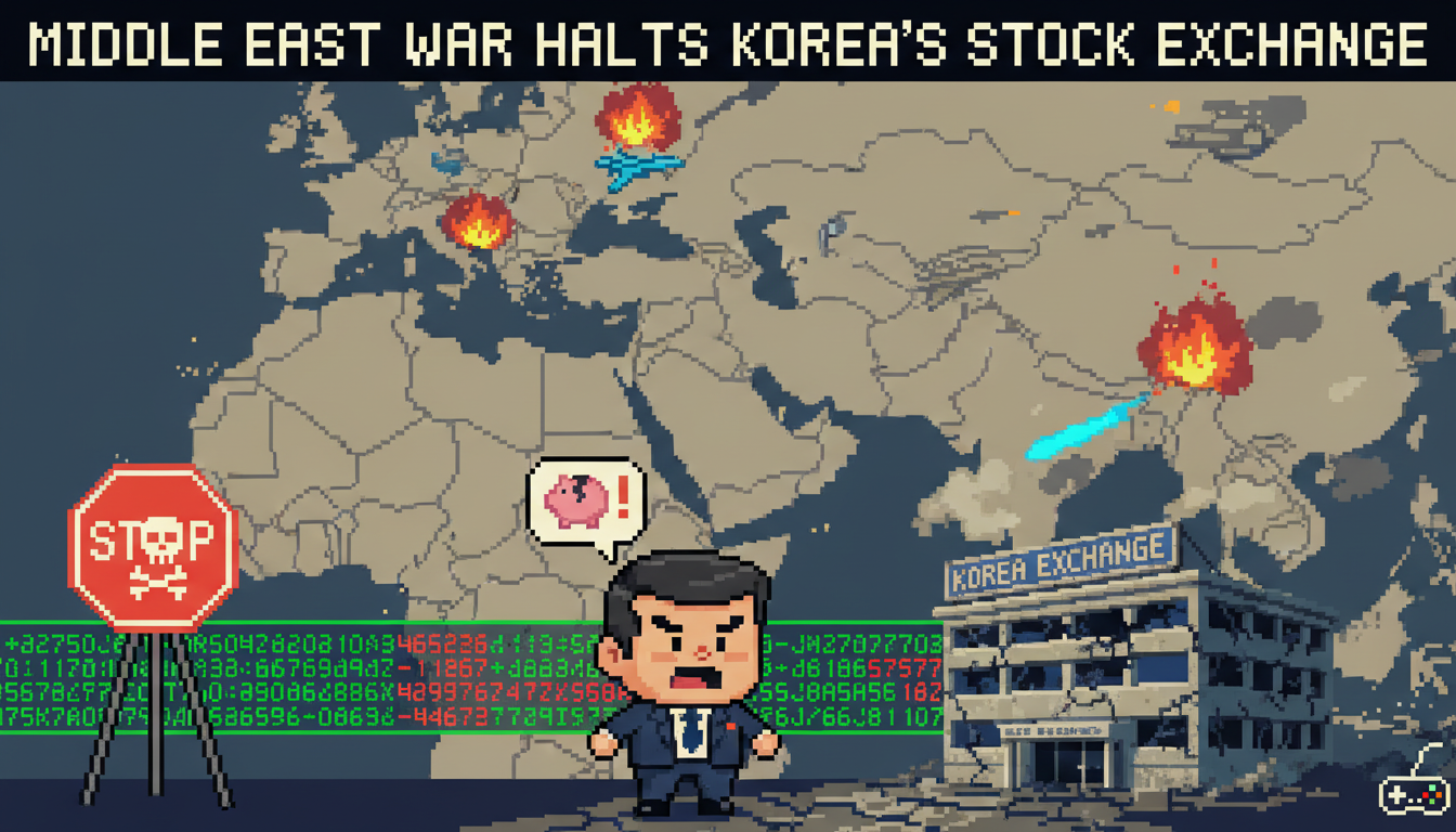 Middle East War Halts Korea's Stock Exchange