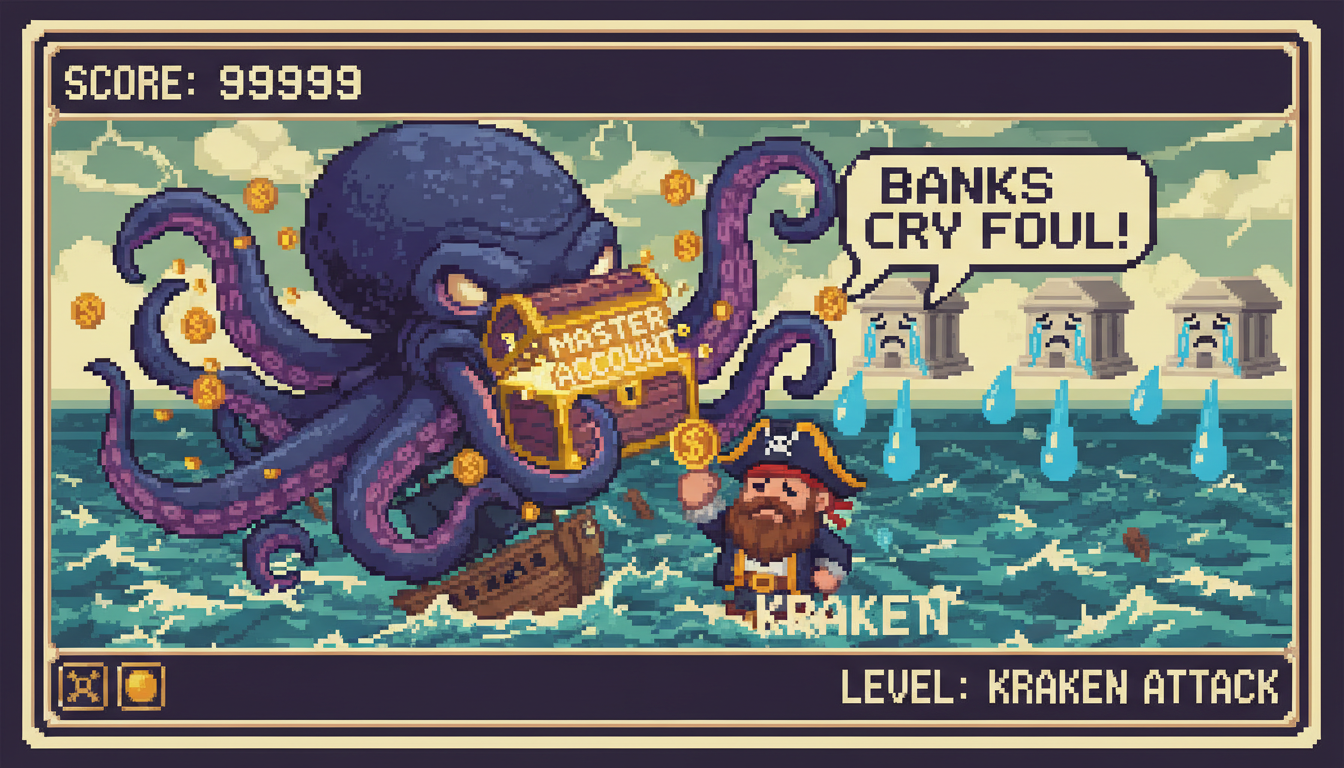 Kraken Gets Fed Master Account, Banks Cry Foul