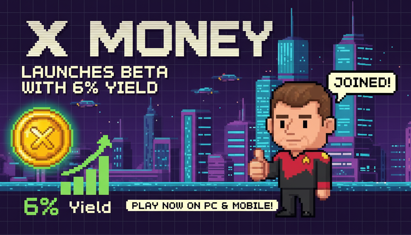 X Money Launches Beta with 6% Yield, Shatner Joins