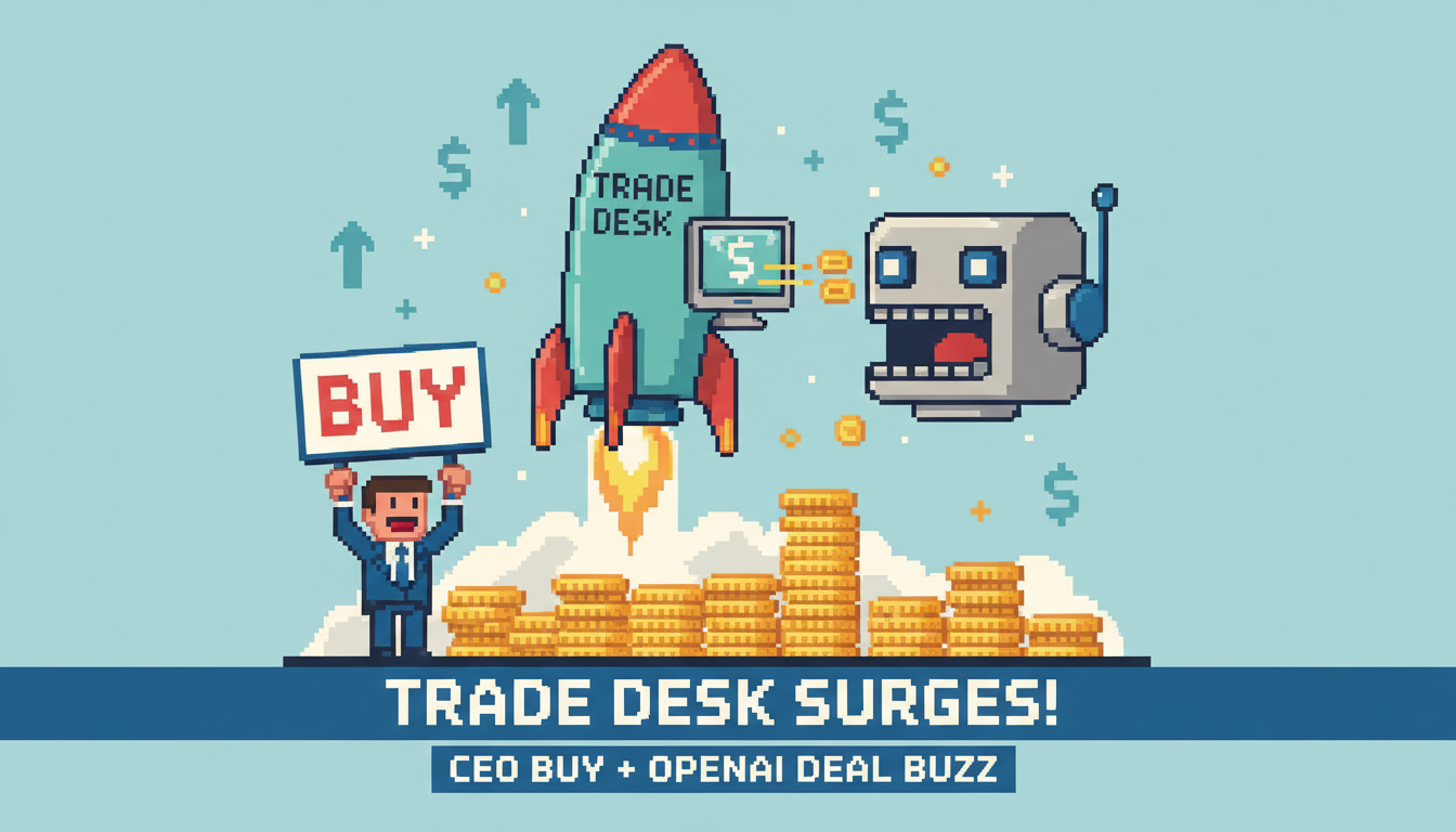 Trade Desk Surges on CEO Share Buy, OpenAI Deal Buzz