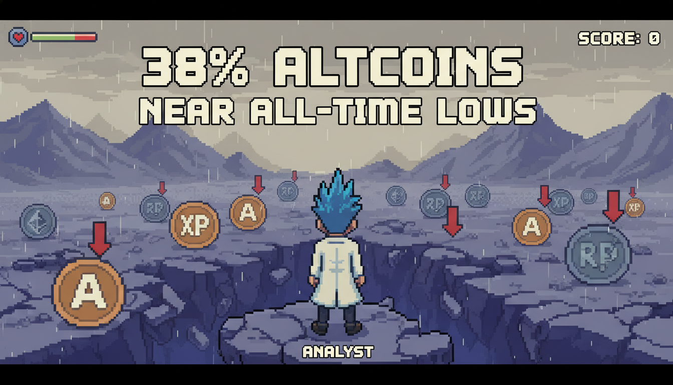 38% of Altcoins Near All-Time Lows: Analyst