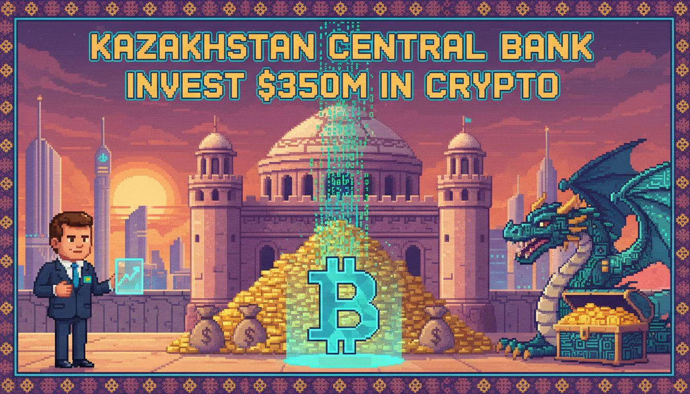 Kazakhstan Central Bank to Invest $350M in Crypto
