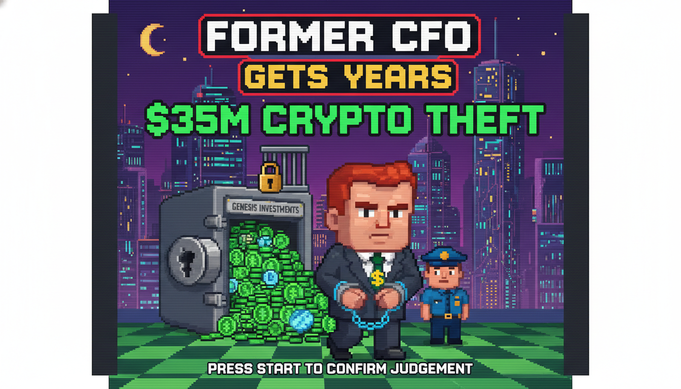 Former CFO Gets Two Years for $35M Crypto Theft