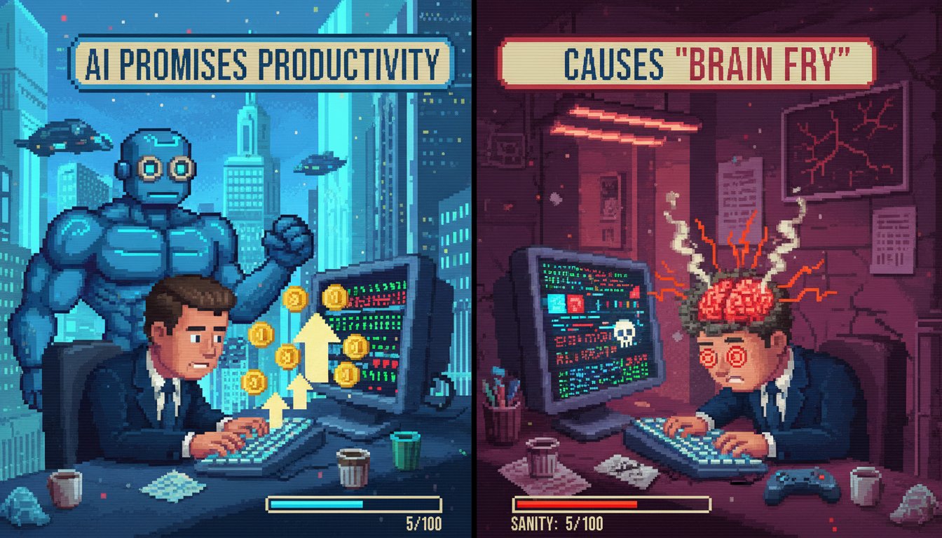 AI Promises Productivity, Causes "Brain Fry"