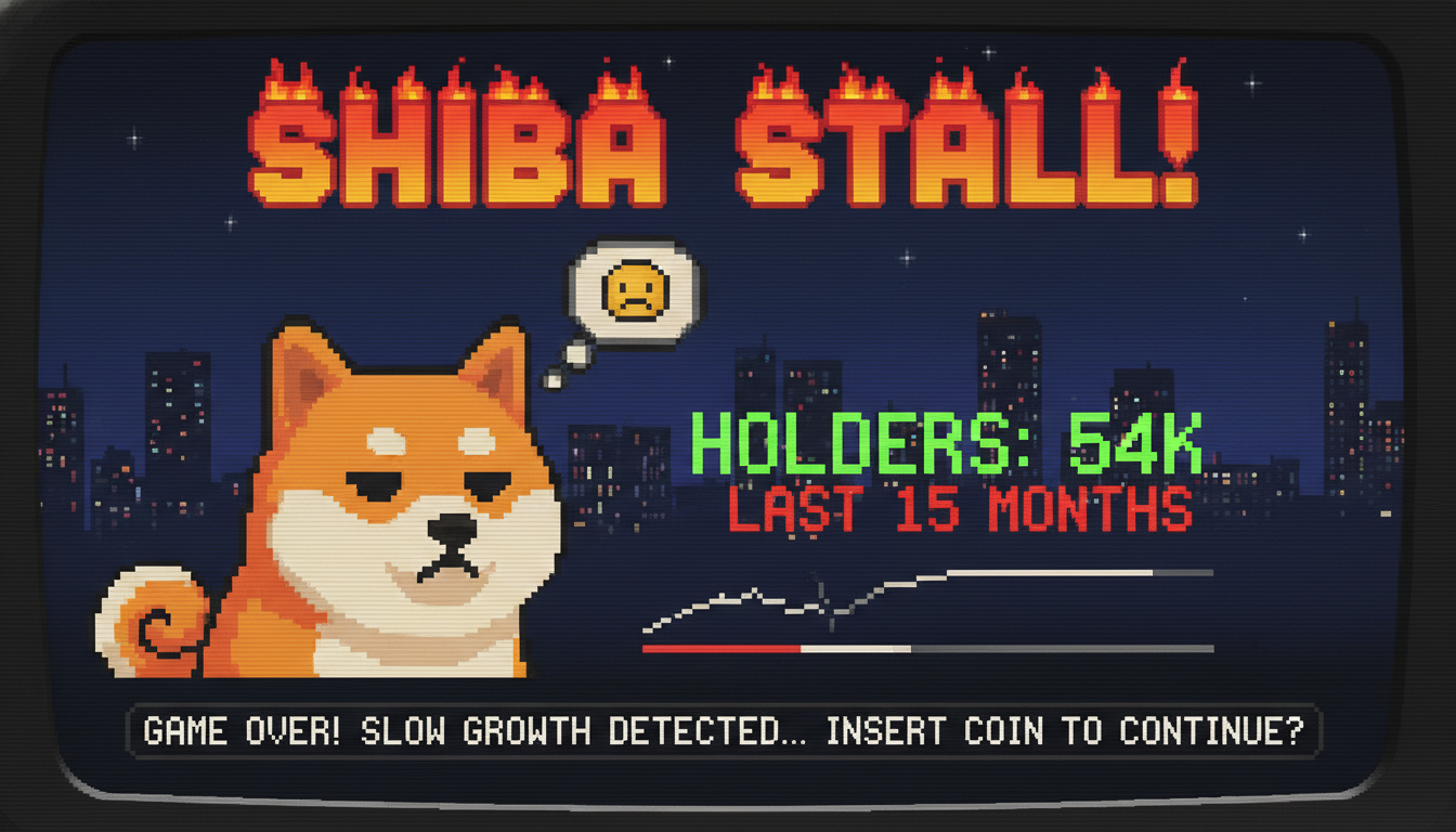 Shiba Inu Growth Stalls, Gains Just 54K Holders In 15 Months
