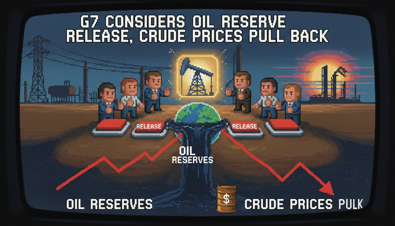G7 Considers Oil Reserve Release, Crude Prices Pull Back