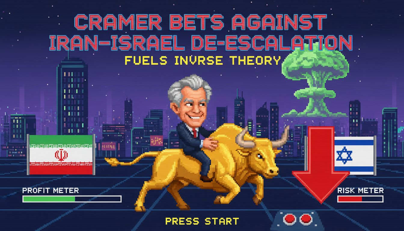 Cramer Bets Against Iran-Israel De-escalation, Fuels Inverse Theory