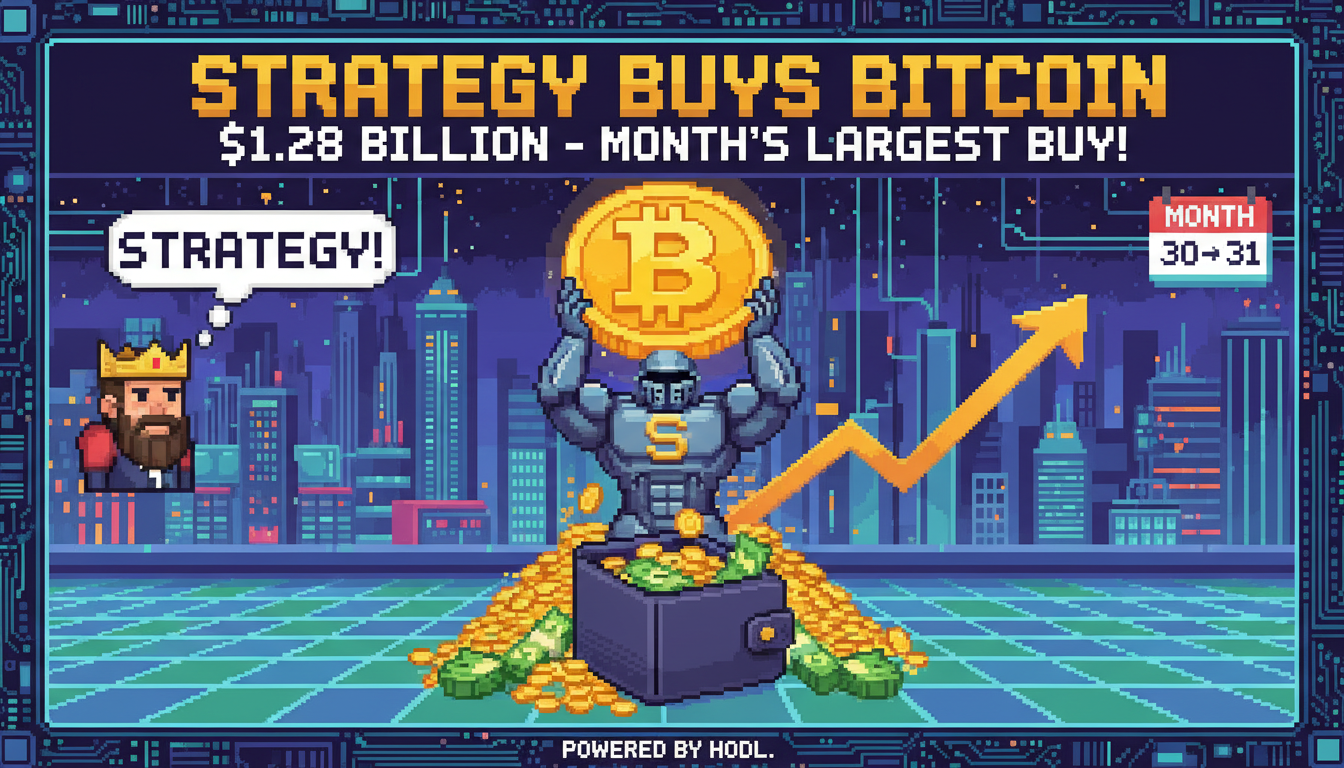 Strategy Buys $1.28B in Bitcoin, Its Largest Buy in a Month