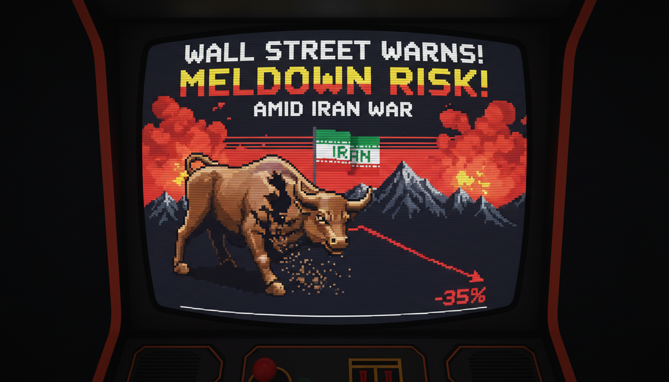 Wall Street Warns of 35% Meltdown Risk Amid Iran War