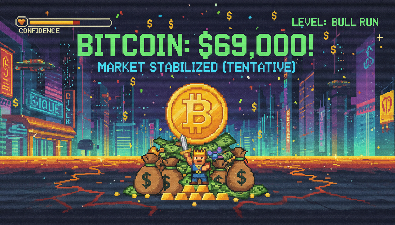 Bitcoin Reaches $69k Amid Tentative Market Stabilization