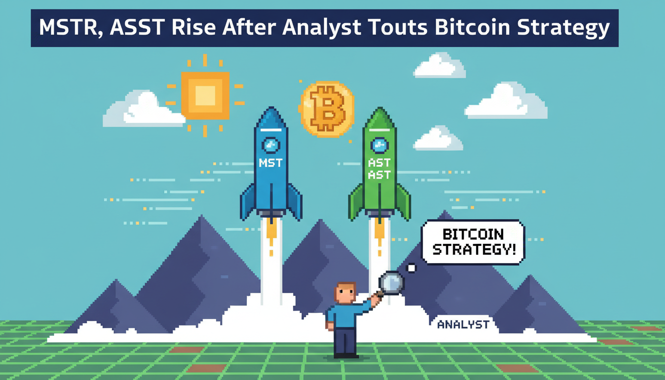 MSTR, ASST Rise After Analyst Touts Bitcoin Strategy