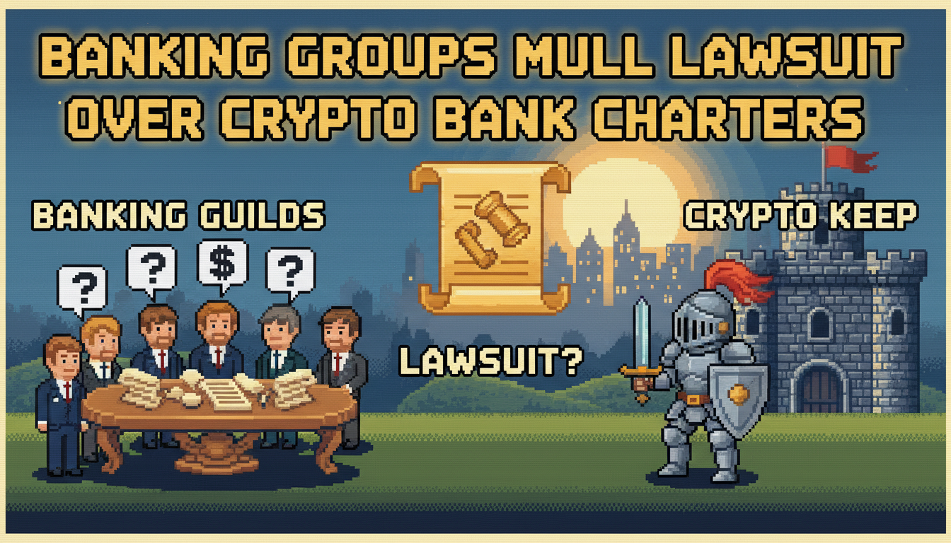 Banking Groups Mull Lawsuit Over Crypto Bank Charters